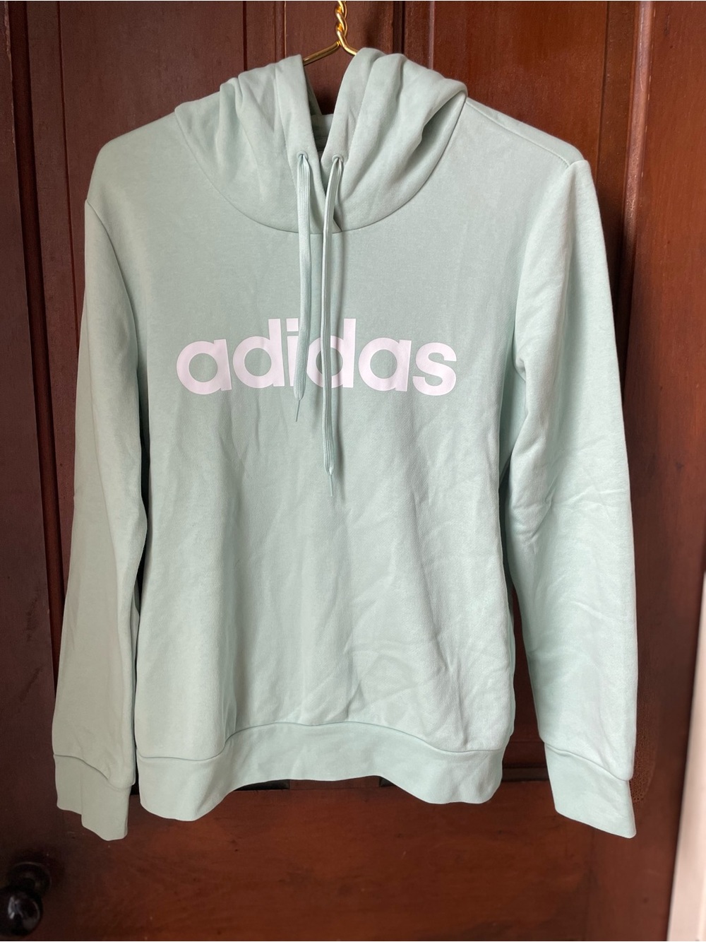 adidas women's medium light green hoodie